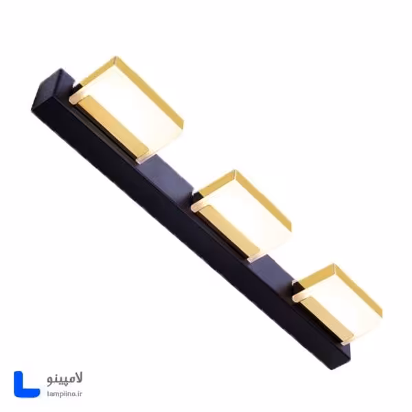 چراغ دیواری بالا آینه و بالا تابلو روشا مشکی 48 cm مدل A48-3