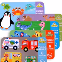 پازل چوبی 6در 1مبتدی