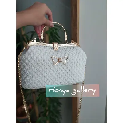 کیف مجلسی مکرومه کیف زنانه(پس کرایه)