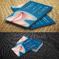 طرح لایه باز کارت ویزیت کلینیک دندانپزشکی لمینت - گرافیک با طعم تربچه