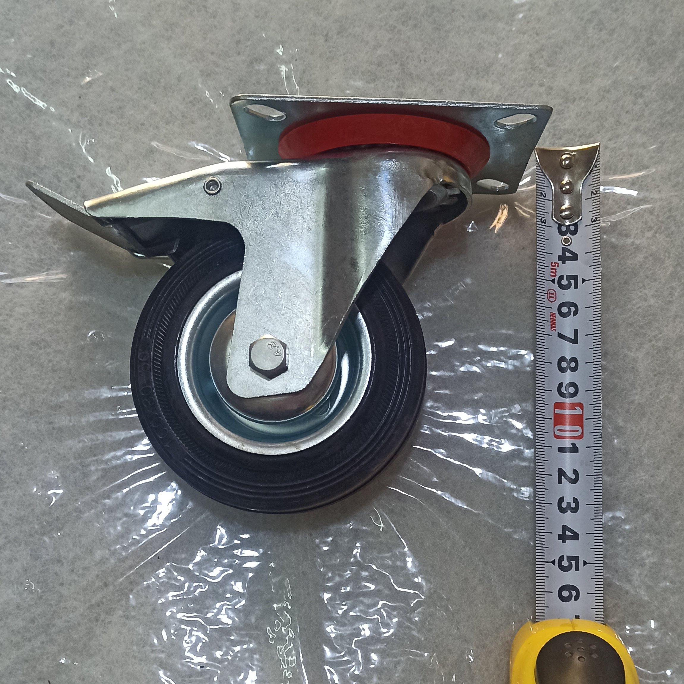 چرخ صنعتی ترمزدار سایز 10 درجه یک