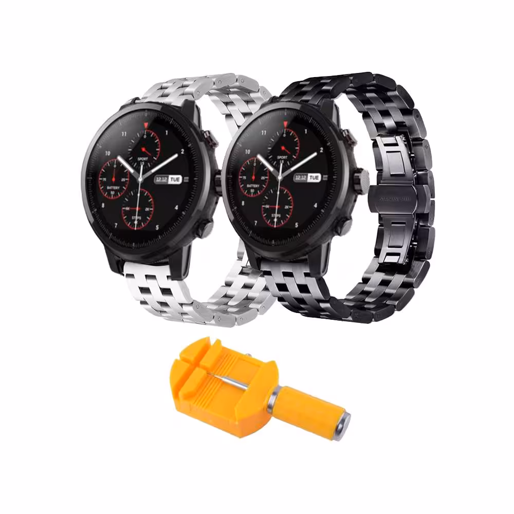 بند ساعت هوشمند شیائومی Amazfit Stratos استیل 5Bead