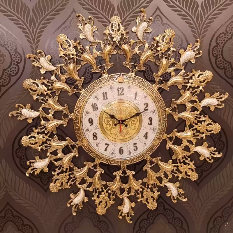 ساعت دیواری برنز مدل یاسمن  صفحه 28 کد 874  ( ساعت برنجی دیواری )