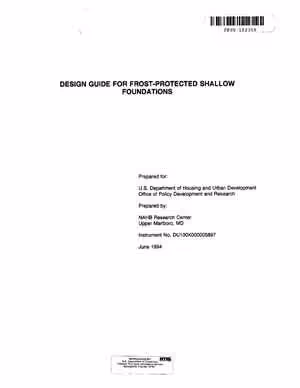 [PDF] دانلود کتاب Design Guide For Frost Protected Shallow Foundation, Prepared By - Nahb Research Center Upper Marlboro Bd, June 1994, 1994