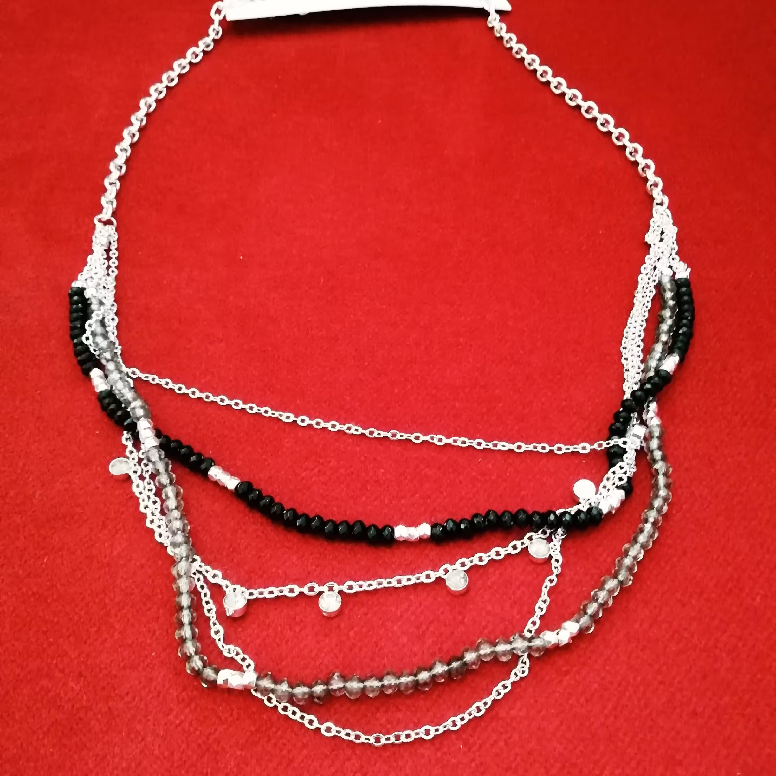 گردنبند چند رج استیل رنگ ثابت، وارداتی از آلمان