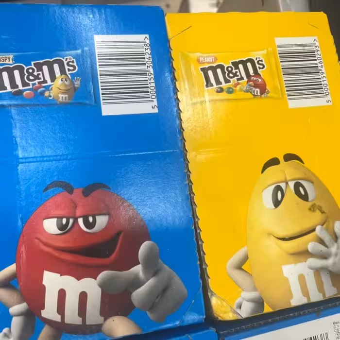 دراژه شکلات  ام اند امز باکس 24 عددی 45 گرم M&Ms