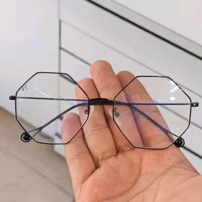 عینک طبی 8ضلعی بزرگ