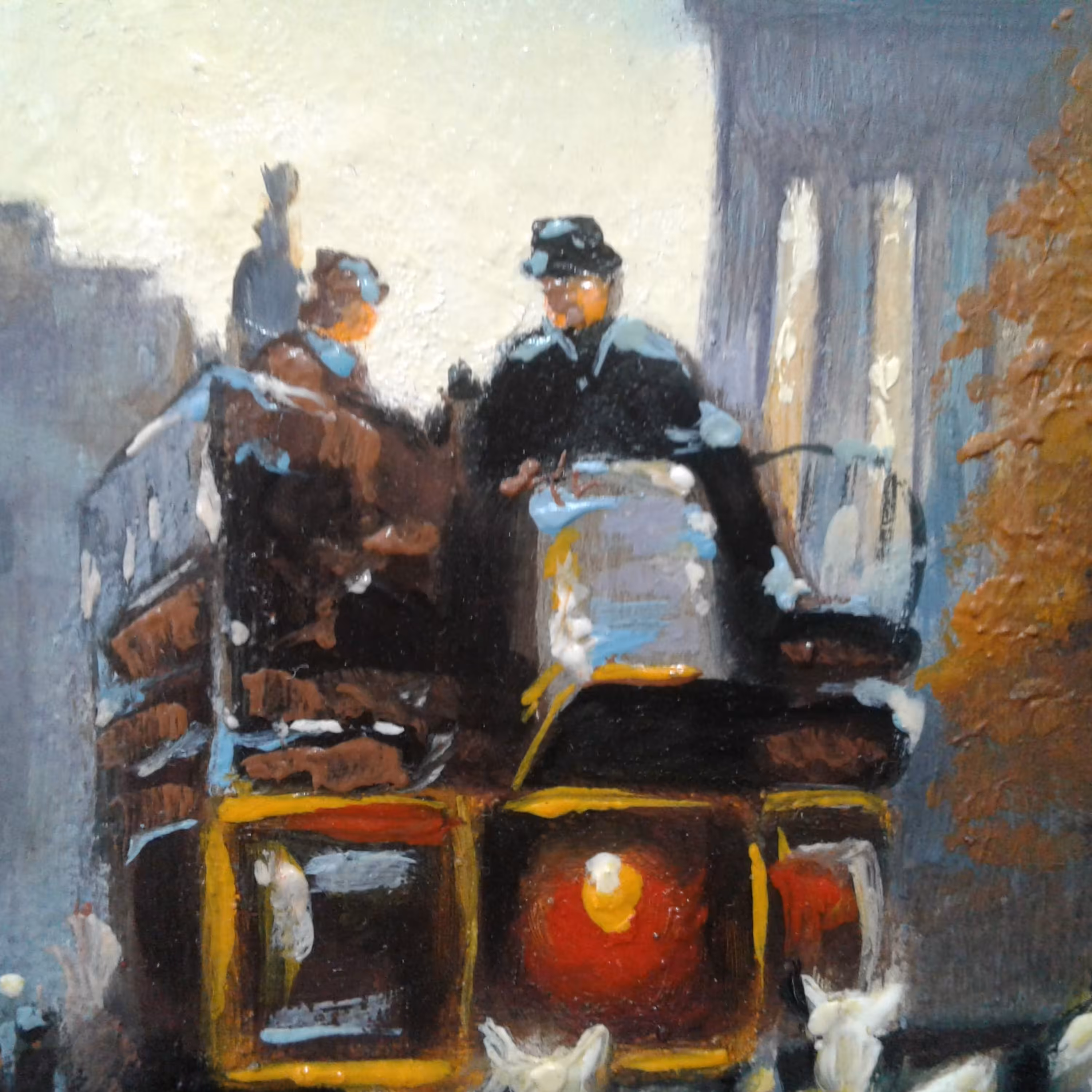 تابلوی نقاشی رنگ روغن تزئینی هنردستی رنگ و روغن دیوارکوب