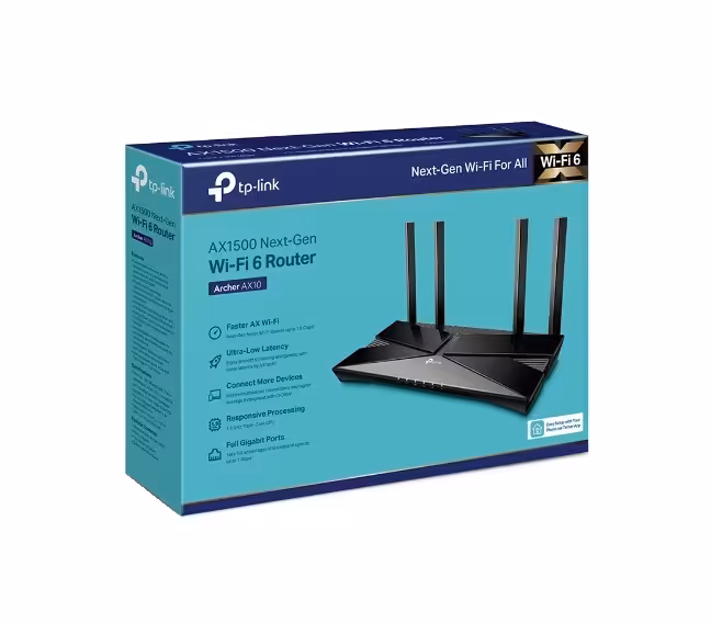 روتر بيسيم گیگابیت و دوباند AX1500 تی پی لینک مدل Archer AX10