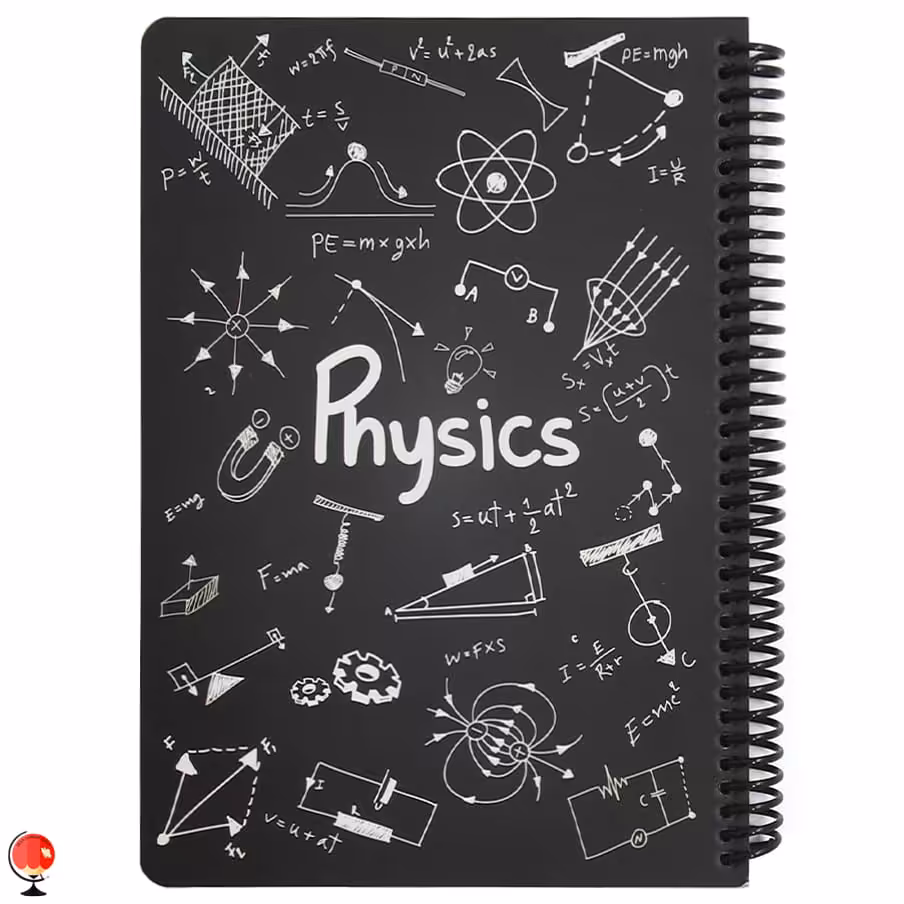 دفتر مشق 100 برگ سیمی فیزیک رنگ مشکی دات نوت