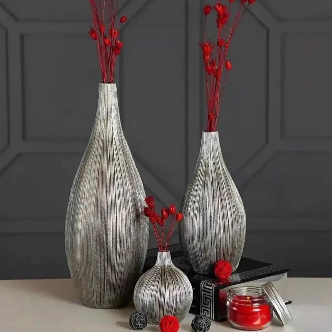 سالونگ سه تیکه نقره ای