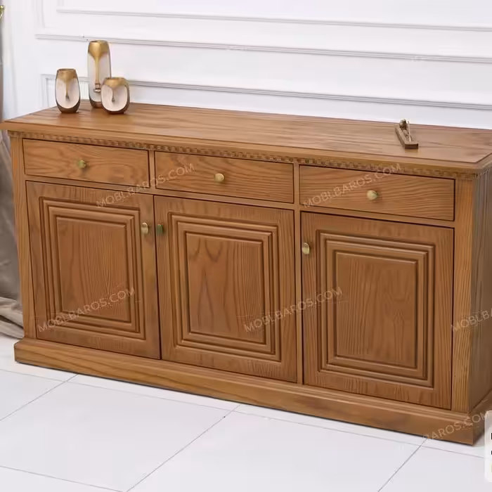 میز کنسول جدید چوبی نئوکلاسیک اسکای (ارسال با باربری پس کرایه)