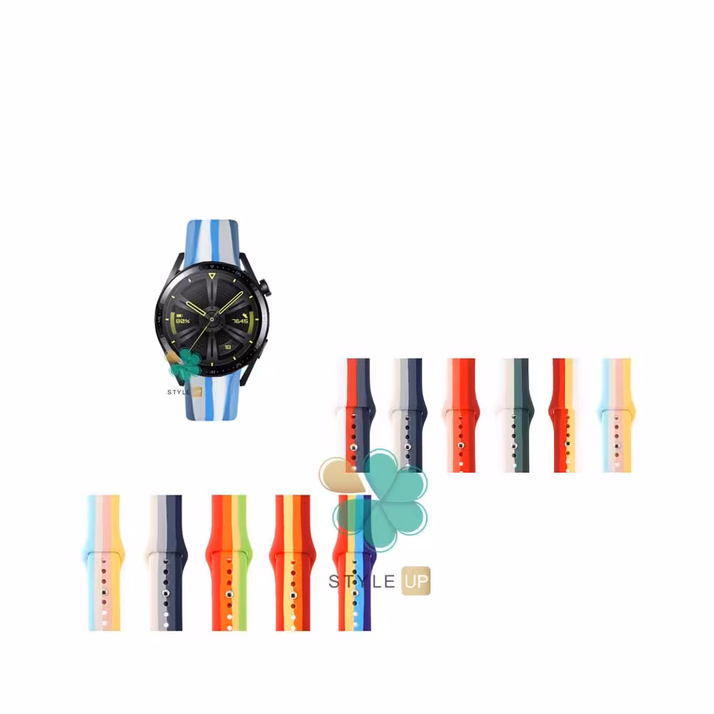 بند سیلیکونی ساعت هواوی Huawei Watch GT 3 46mm مدل رنگین کمان