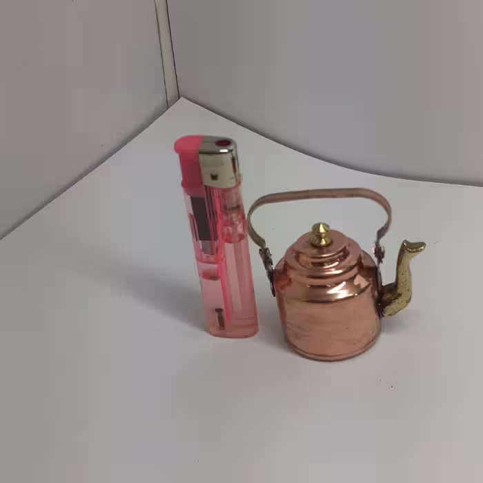کتری مسی و برنجی دکوری تزیینی  کوچک و اسباب بازی برای کودکان بالای 5 سال 