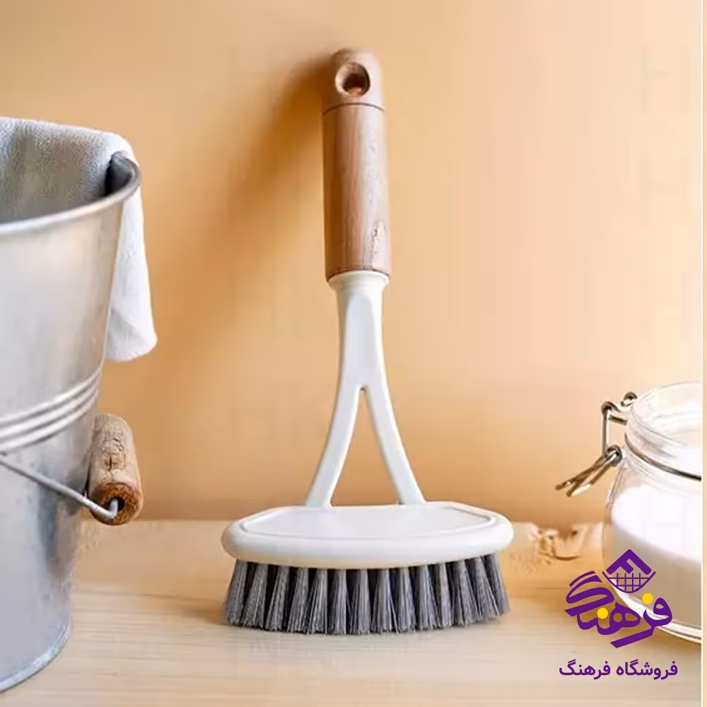 فرچه سينک دومان دسته چوبي تخت 184