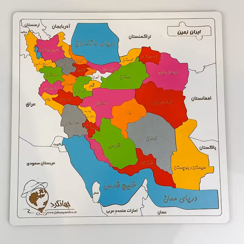پازل چوبی کودک نقشه ایران کد 4130163