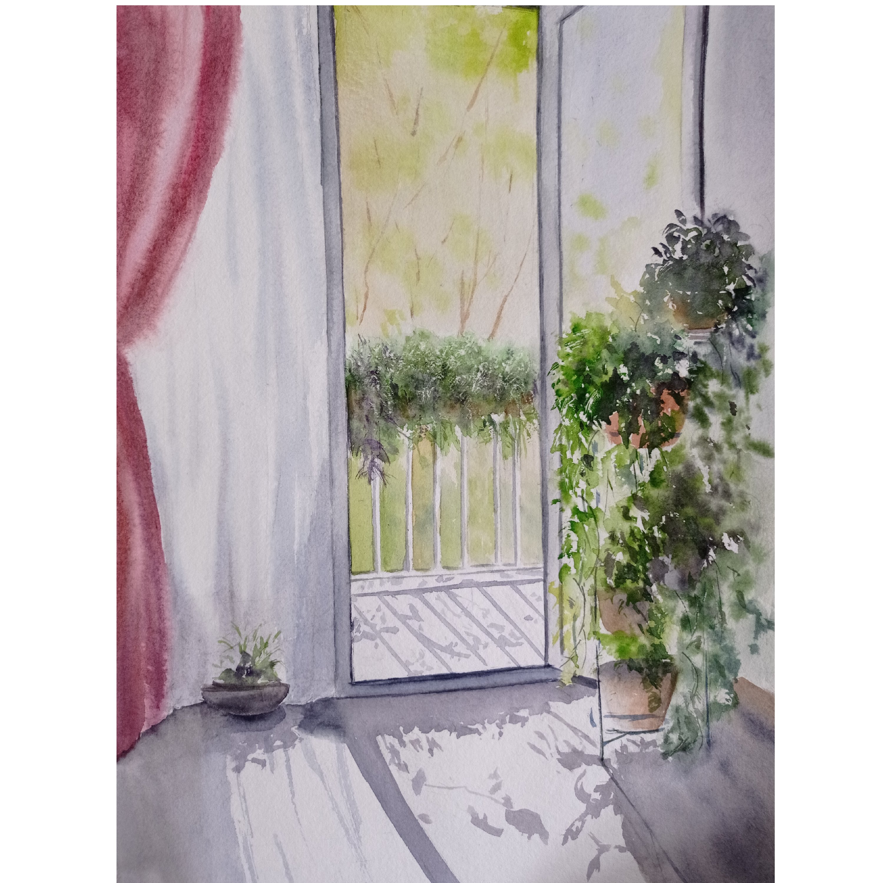 تابلو نقاشی آبرنگ