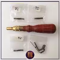 شیار زن 5 سر AIGAEER سر برنجی اعلاء مناسب چرم 