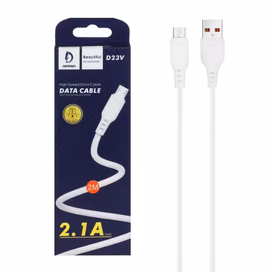 کابل تبدیل USB به microUSB دنمن مدل D23V طول2 متر