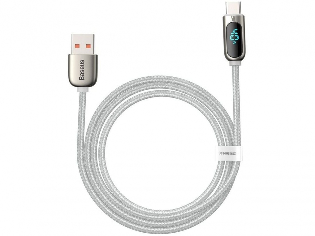 کابل تایپسی به یواسبی شارژ سریع بیسوس Baseus Display Fast Charging Data Cable 1m 5A CATSK-01