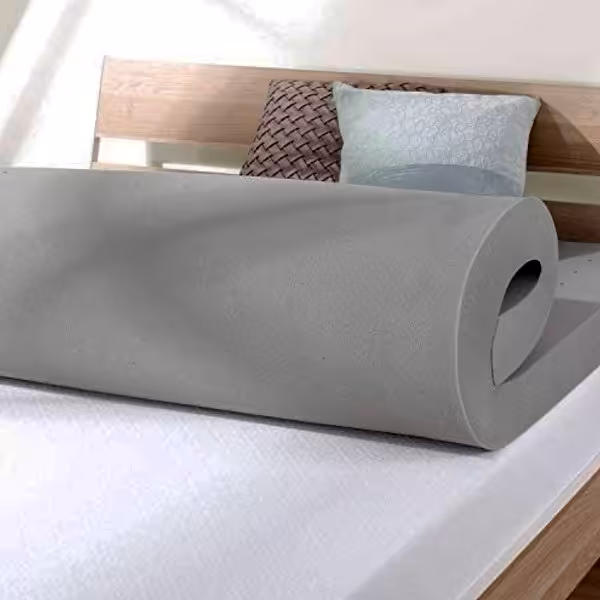 تشک مموری فوم تک نفره (200x90x4) سانتی متر با پارچه زیپ دار (پس کرایه)