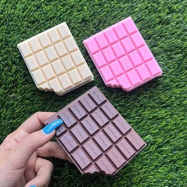 لوازم تحریر، دفترچه شکلات صورتی،صدبرگ، معطر، بی خط