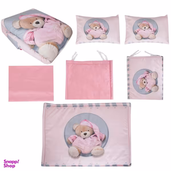 سرویس خواب 7 تکه کودک طرح خرس کد 5290