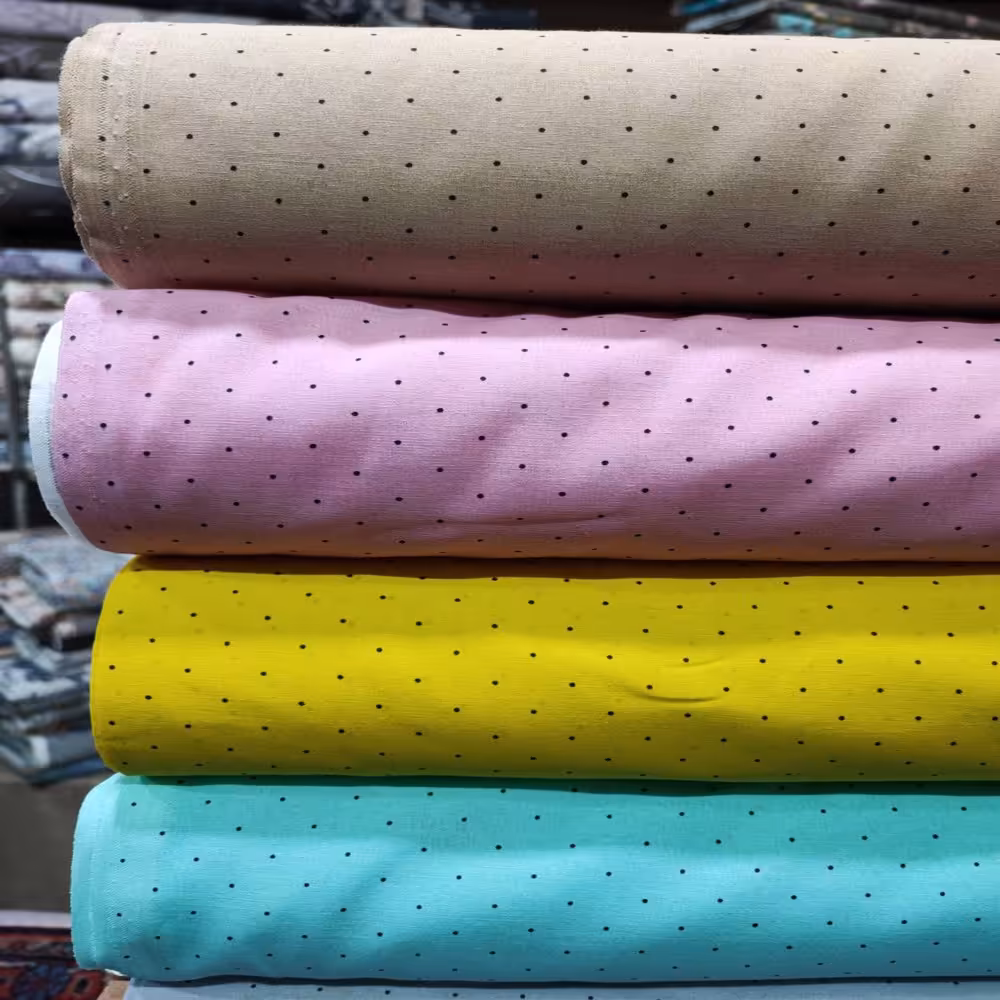 پارچه سرویس آشپزخانه خال ریز عرض 2 متر