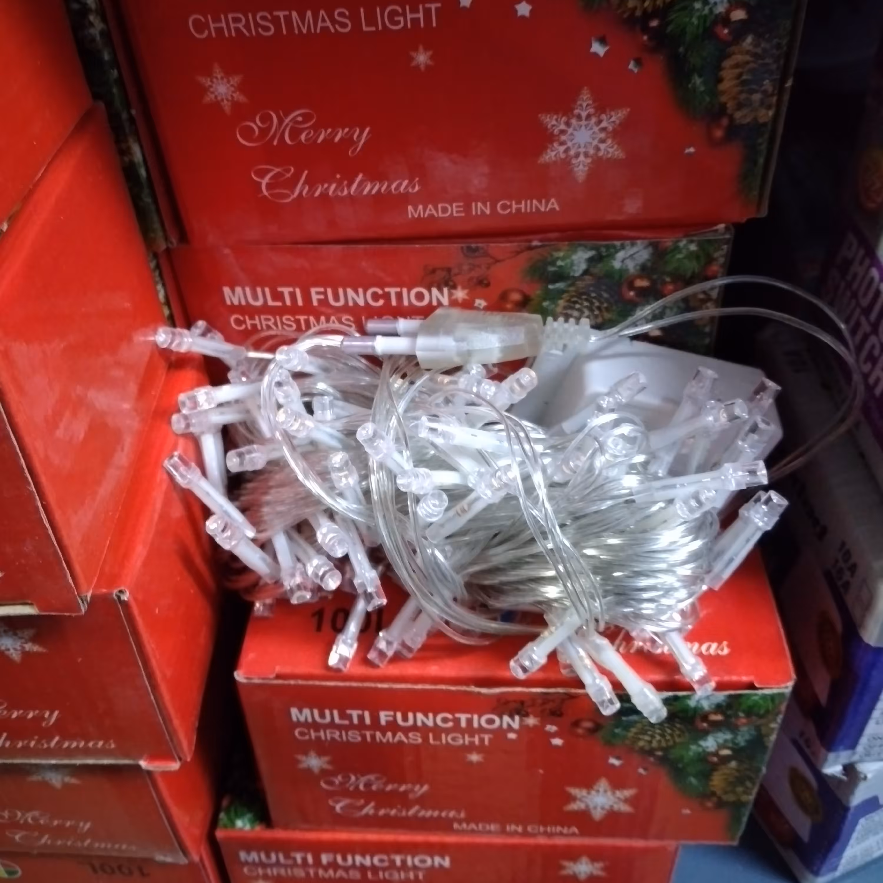 ریسه 100 لامپ 10 متری افتابی مهتابی هفت رنگ