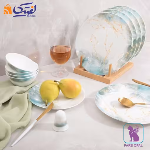 سرویس آرکوپال پارس اپال 28 پارچه طرح اسکای سبز کد 934