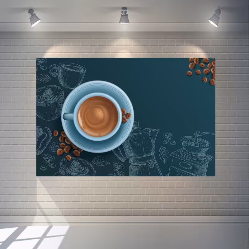 استیکر طرح  قهوه کد SDA4807