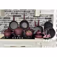 سرویس قابلمه 24 پارچه گرانیتی بنفش پوست پیازی    برند گیگیلی ترکیه دوروگرانیتی 