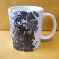 ماگ سرامیکی سفید طرح بازی گاد آف وار (خدای جنگ)