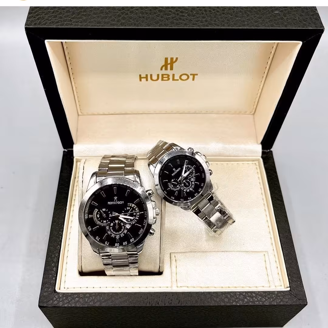 ست ساعت استیل رومنسون بند فلزی 