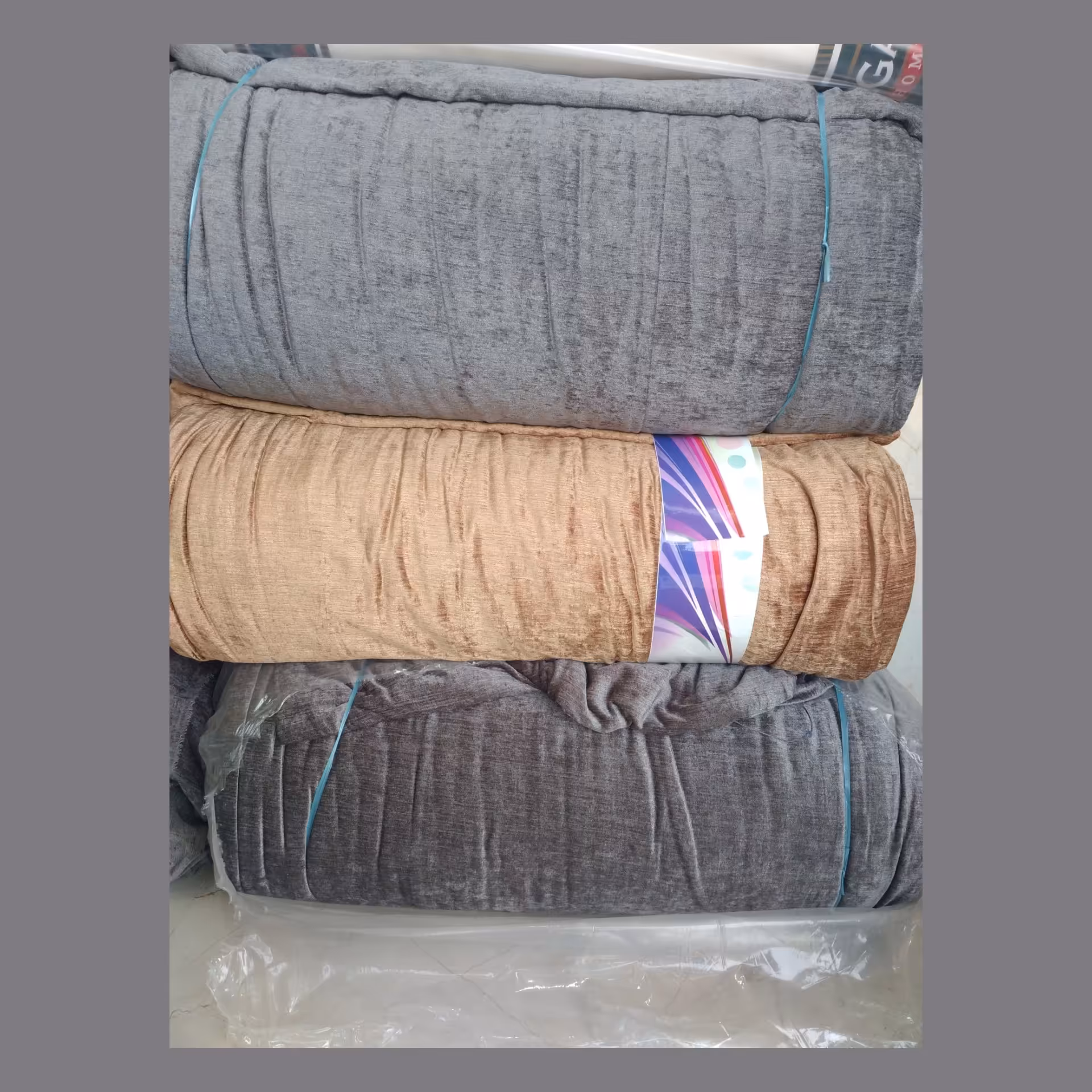 پارچه مخمل شانل سنگین و جنس عالی