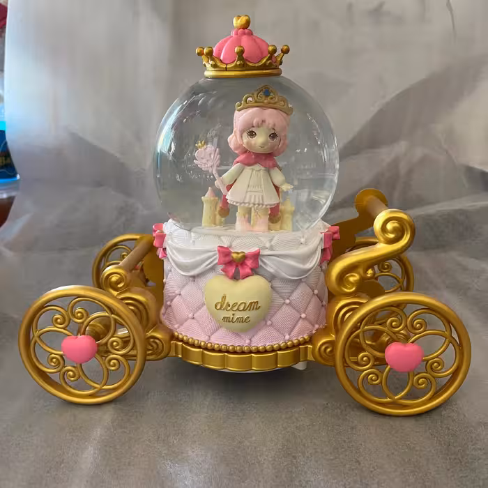 گوی موزیکال پمپی دخترانه چرخان کالسکه دار فول ترین مدل بازار