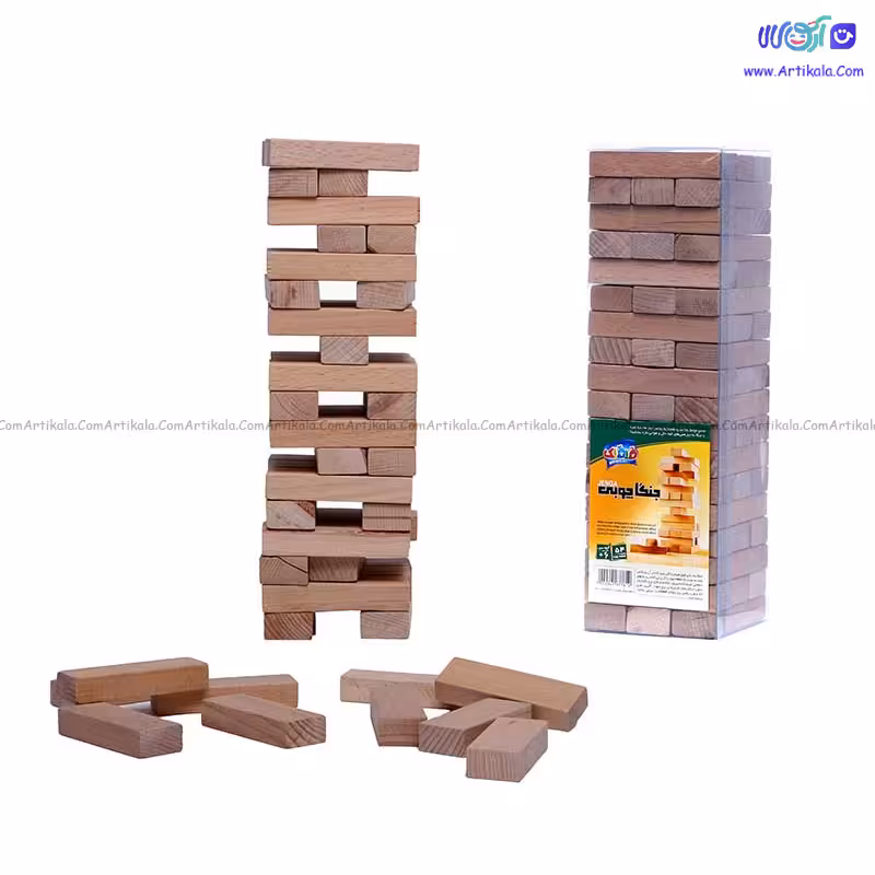 برج هیجان 54 قطعه چوبی قلقلک