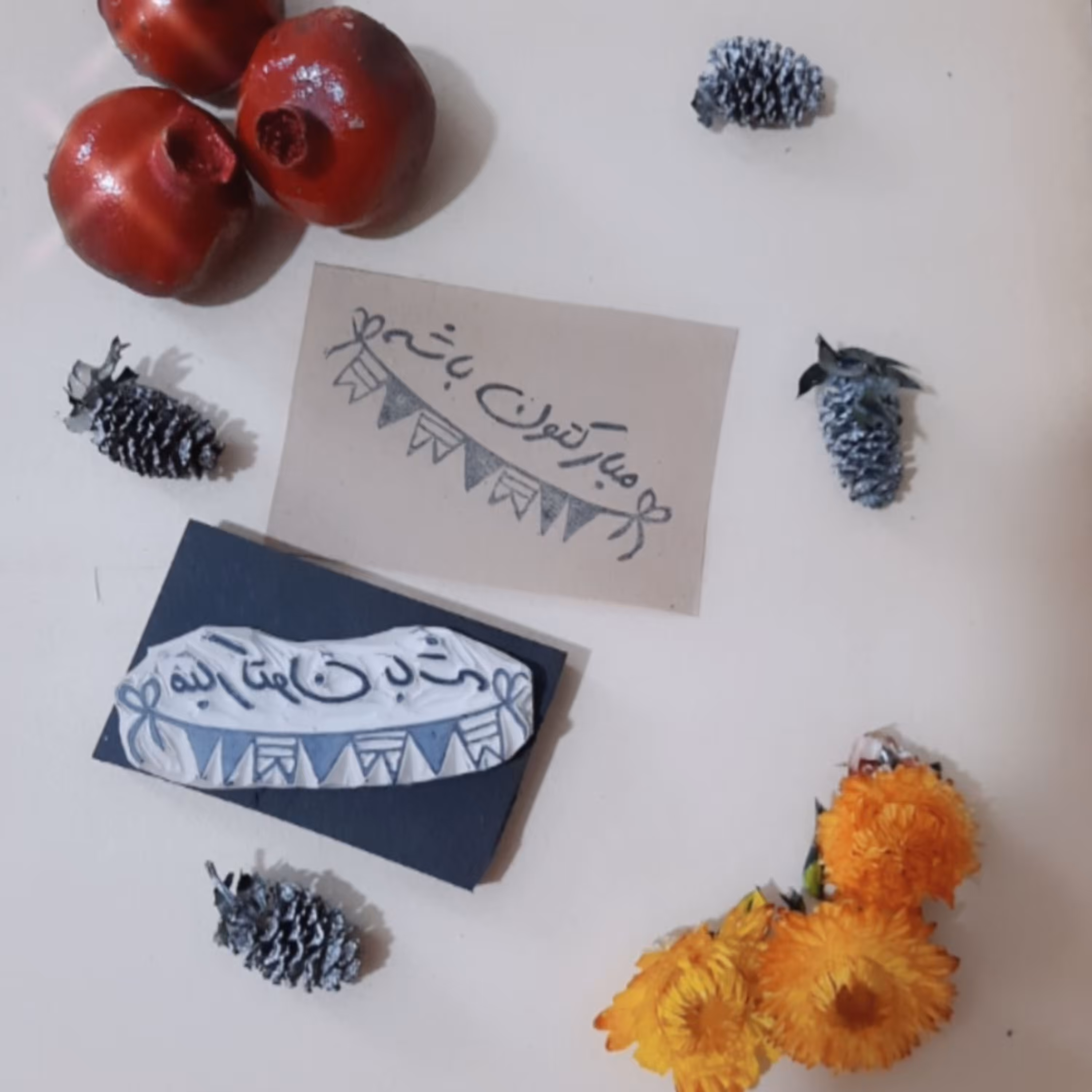 مهر فروش.مهر بسته بندی...مهر کارت آویز کالا...شیک و جذاب با پایه فوم فشرده