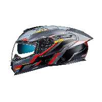 کلاه کاسکت موتورسیکلت چند رنگ مردانه و زنانه یونیسکس MATTE GRAY GRIDLINE ایمنی SX100R Genel Markalar