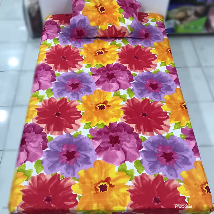 نیم ست ملحفه کشدار یکنفره 120 و روبالشی طرح ملرز