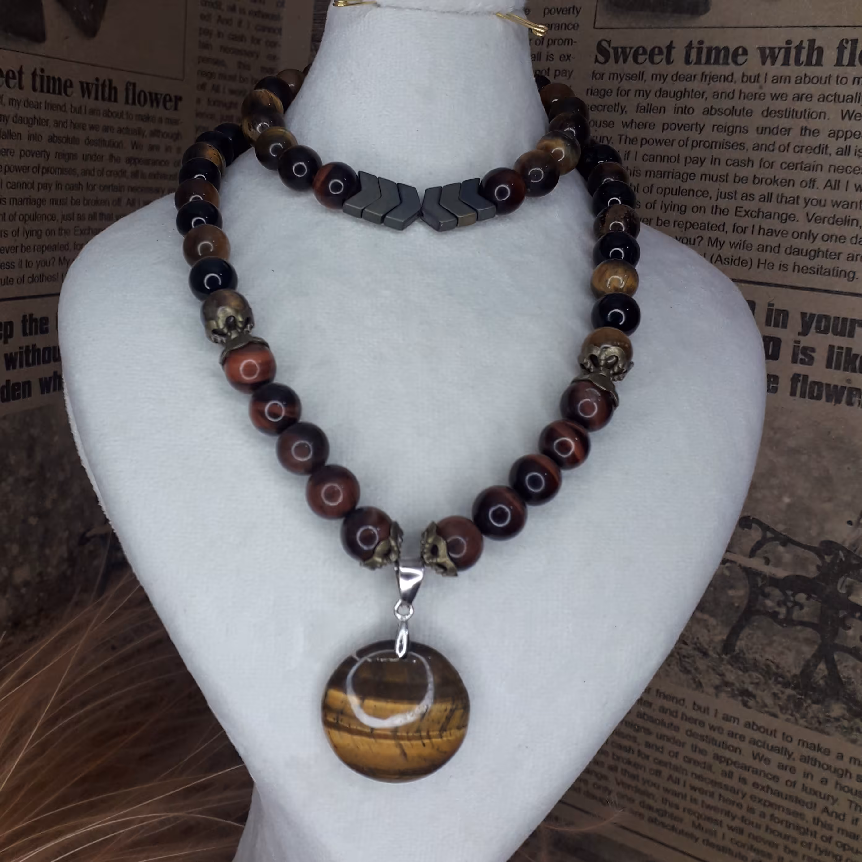 ست دستبند و گردنبند چشم ببری