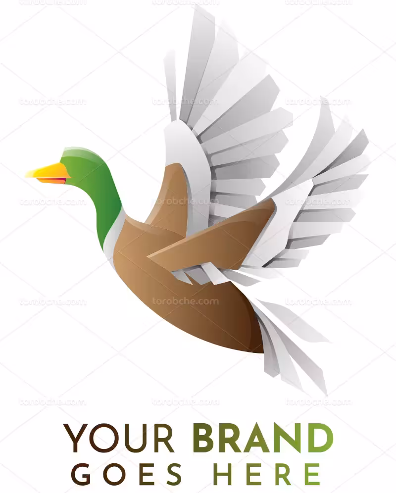 وکتور لوگوی مرغابی | گرافیک با طعم تربچه