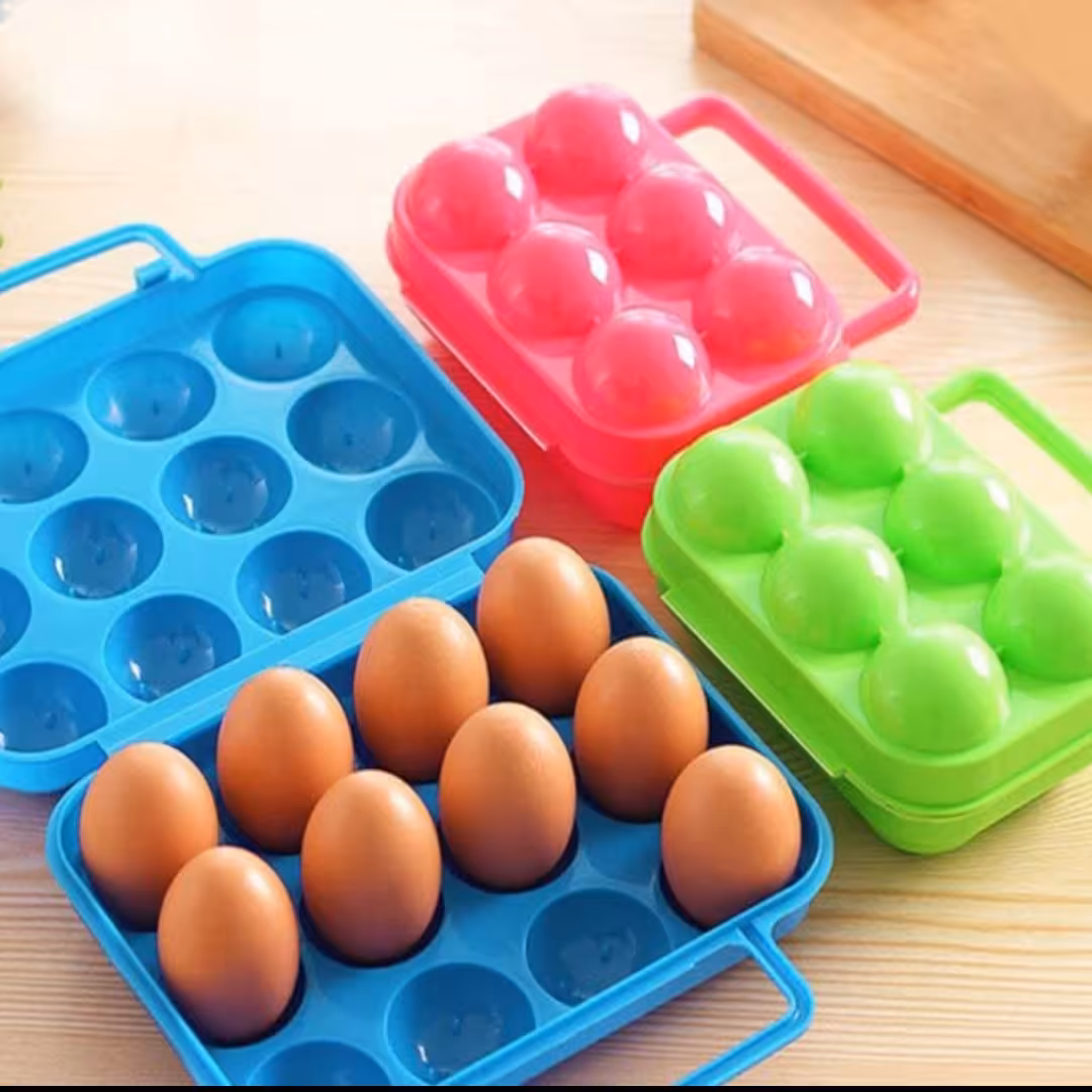 جاتخم مرغی 12 خانه مدل چمدانی جنس پلاستیک 