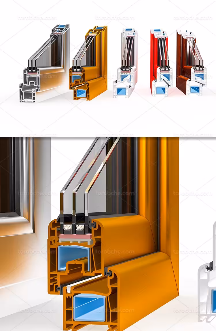 عکس پنجره دوجداره upvc | گرافیک با طعم تربچه