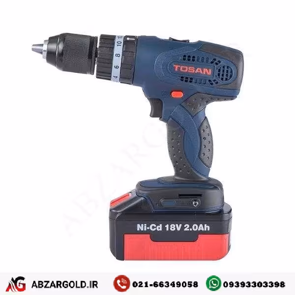 دریل پیچ گوشتی شارژی مدل 9928SC توسن پلاس (تک باطری)