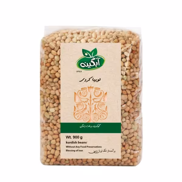 لوبیا کردی ارگانیک آبگینه ، 900 گرم