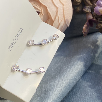 گوشواره نقره عیار 925 وارداتی عیار 925 روی کار حک شده