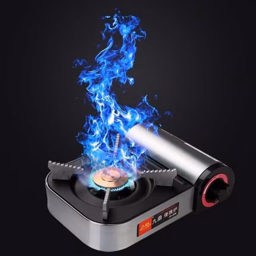 اجاق گاز مسافرتی،طبیعت گردی،کمپر ،اجاق گاز  کوچک و با کیفیت کم جا که با کپسول فندکی کار میکند.