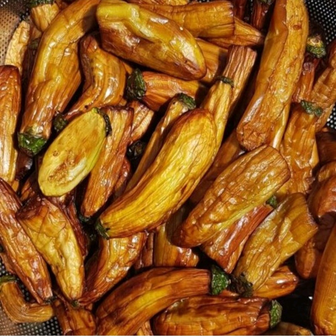 بادمجان سرخ شده با روغن بدون پالم وزن 500گرم قیمت باتخفیف45