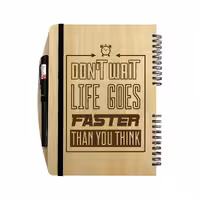 دفتر چوبی خودکاردار  بنی دکو مدل 14  - مناسب تبلیغات و هدیه با طرح اختصاصی